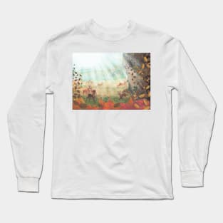 Roe Deer in Forest Sunlight Long Sleeve T-Shirt